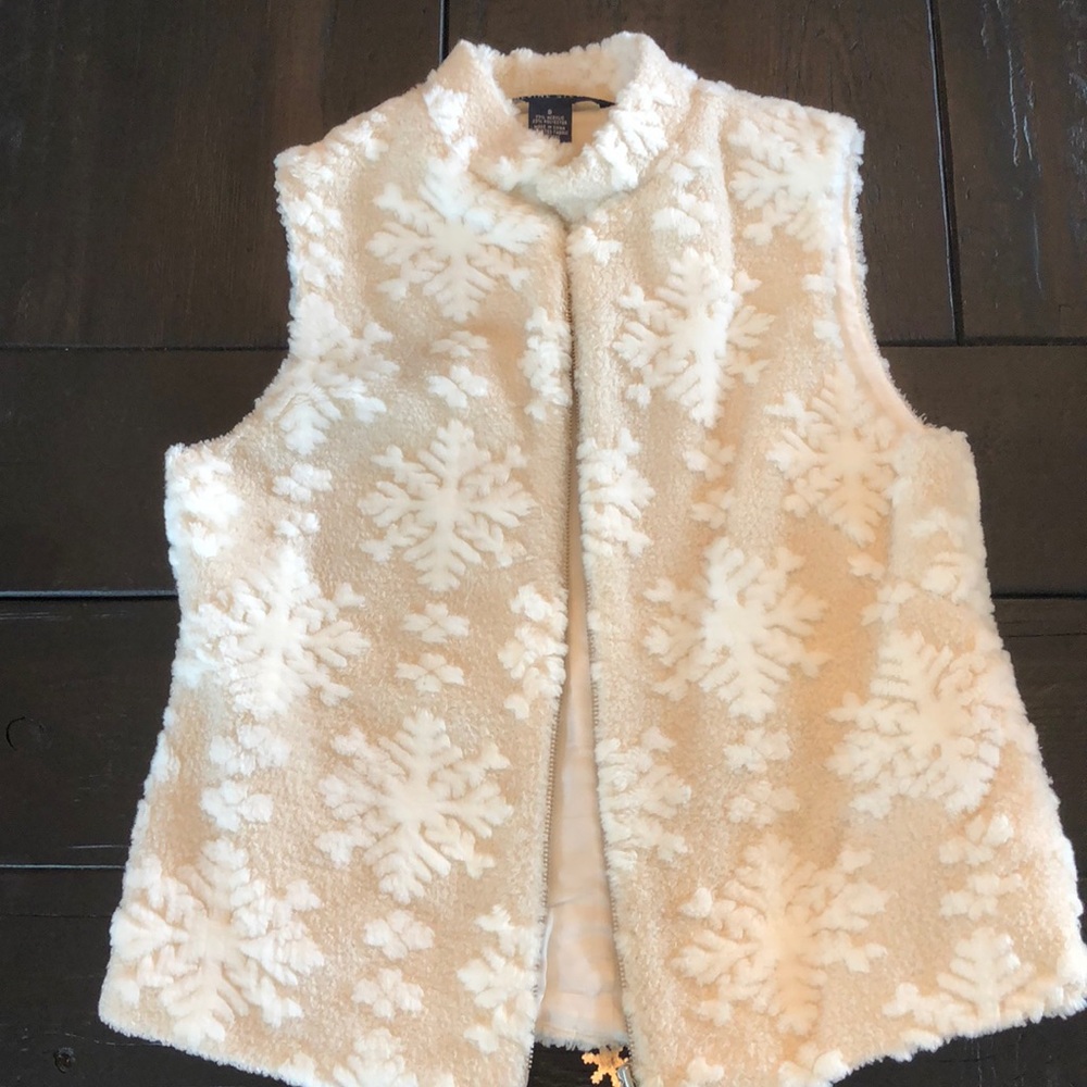 Snowflake zip up vest